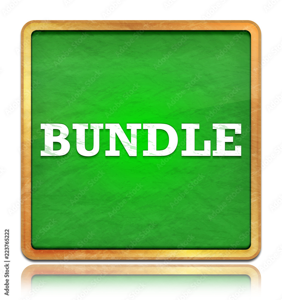 Obraz premium Bundle green chalkboard square button