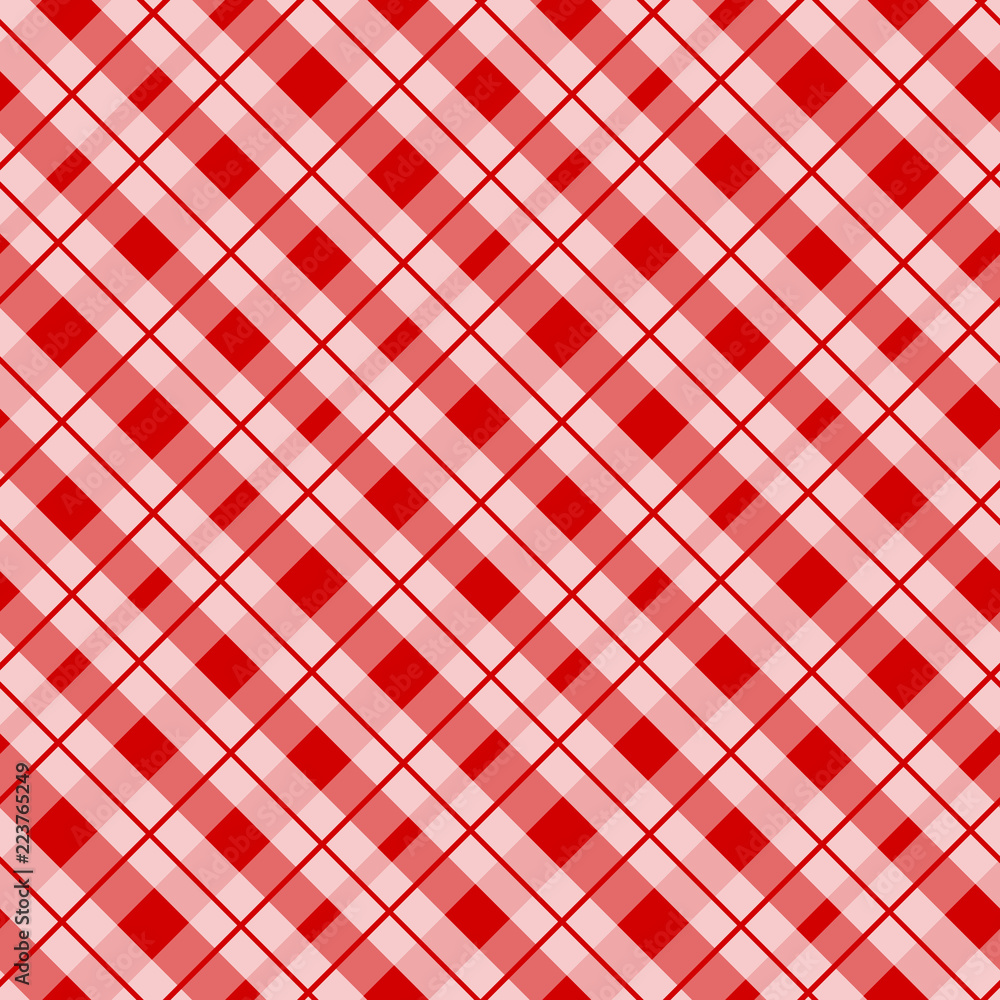 Scottish cage, red celtic. Scottish red checkered background. Scottish  pattern. Vector illustration Stock Vector | Adobe Stock
