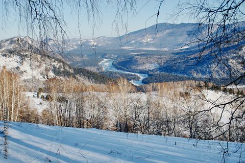 Winter nature landscape