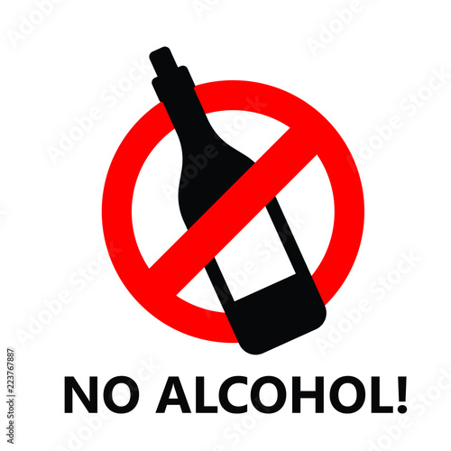 No alcohol sign