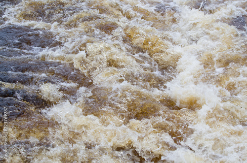 Texture d'eau pris en photo sur la Gordon River en Tasmanie, Australie
