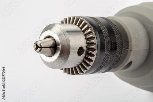 Closeup of electric screwdriver on white (clipping path)