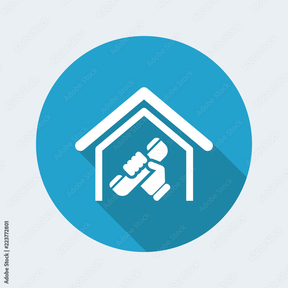 Vector illustration of single isolated phone icon Vector illustration of single isolated phone icon
