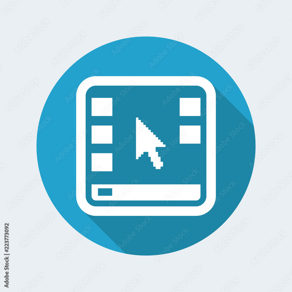 Vector illustration of single isolated desktop icon