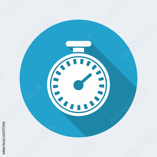 Vector illustration of single isolated chronometer icon
