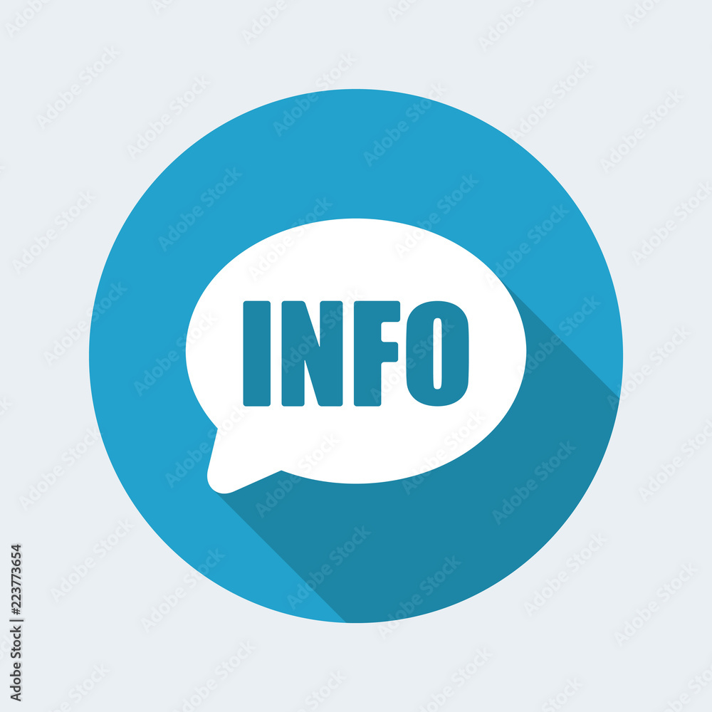 Vector illustration of single isolated info icon Vector illustration of single isolated info icon