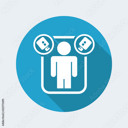 Vector illustration of single isolated reality icon