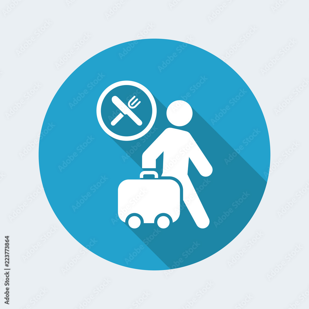Vector illustration of single isolated travel food icon Vector illustration of single isolated travel food icon
