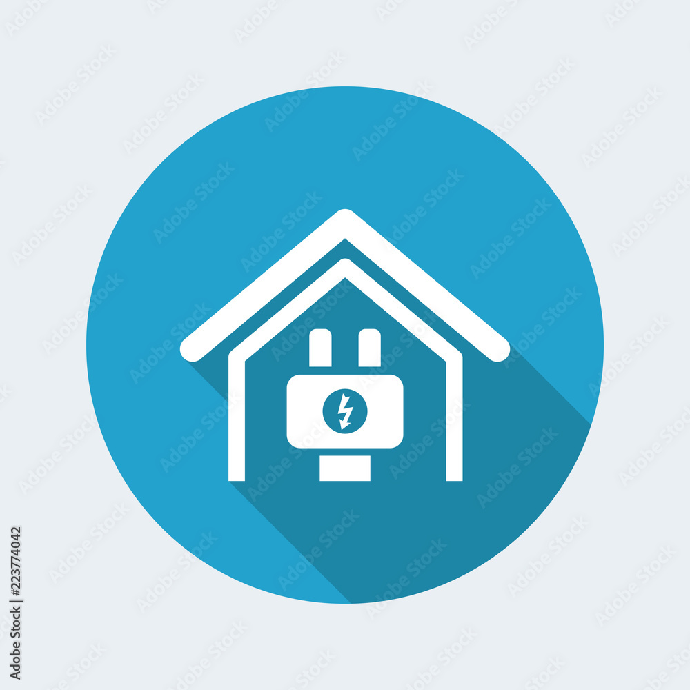 Vector illustration of single isolated electric icon Vector illustration of single isolated electric icon