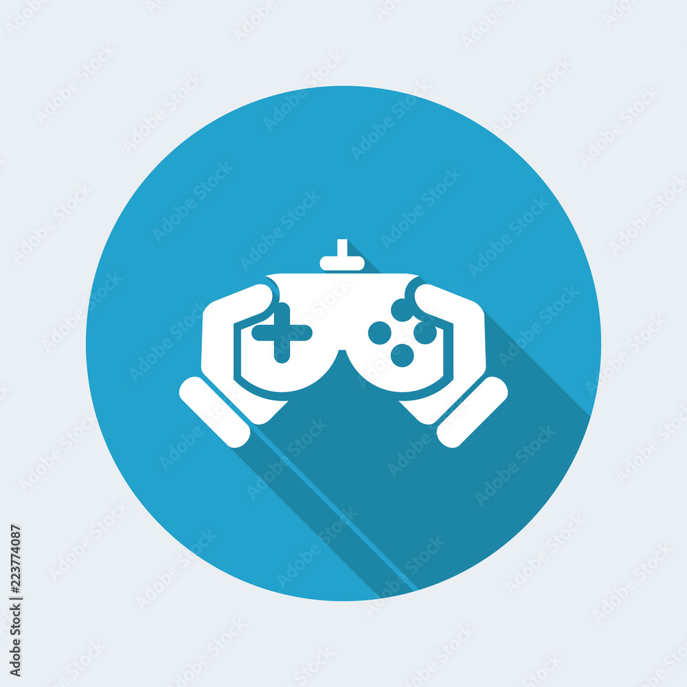 Vector illustration of single isolated videogame icon Vector illustration of single isolated videogame icon