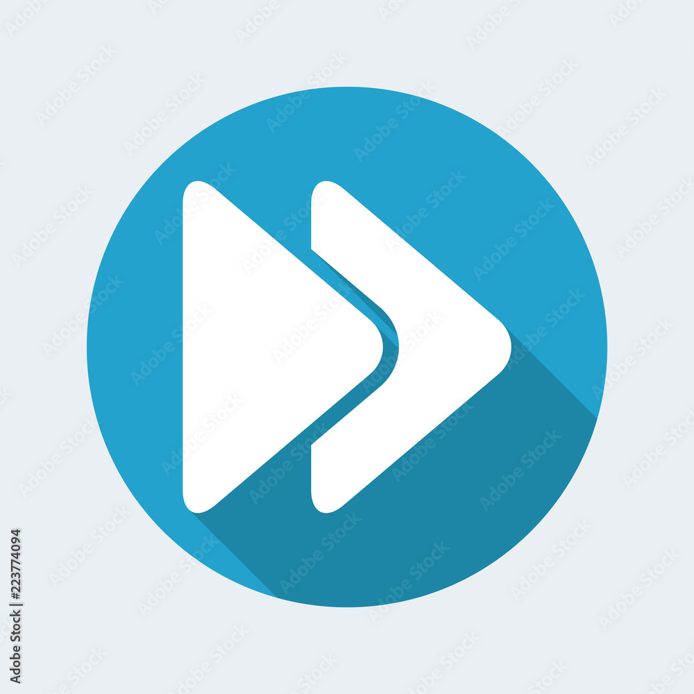 Vector illustration of single isolated skip icon