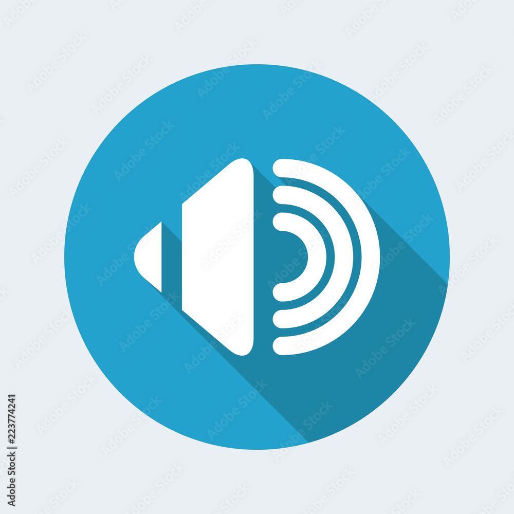 Vector illustration of single isolated audio icon Vector illustration of single isolated audio icon
