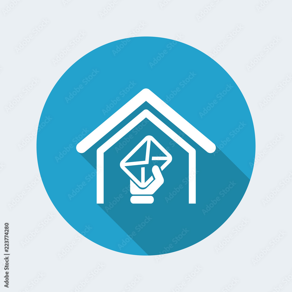 Vector illustration of single isolated mail icon Vector illustration of single isolated mail icon