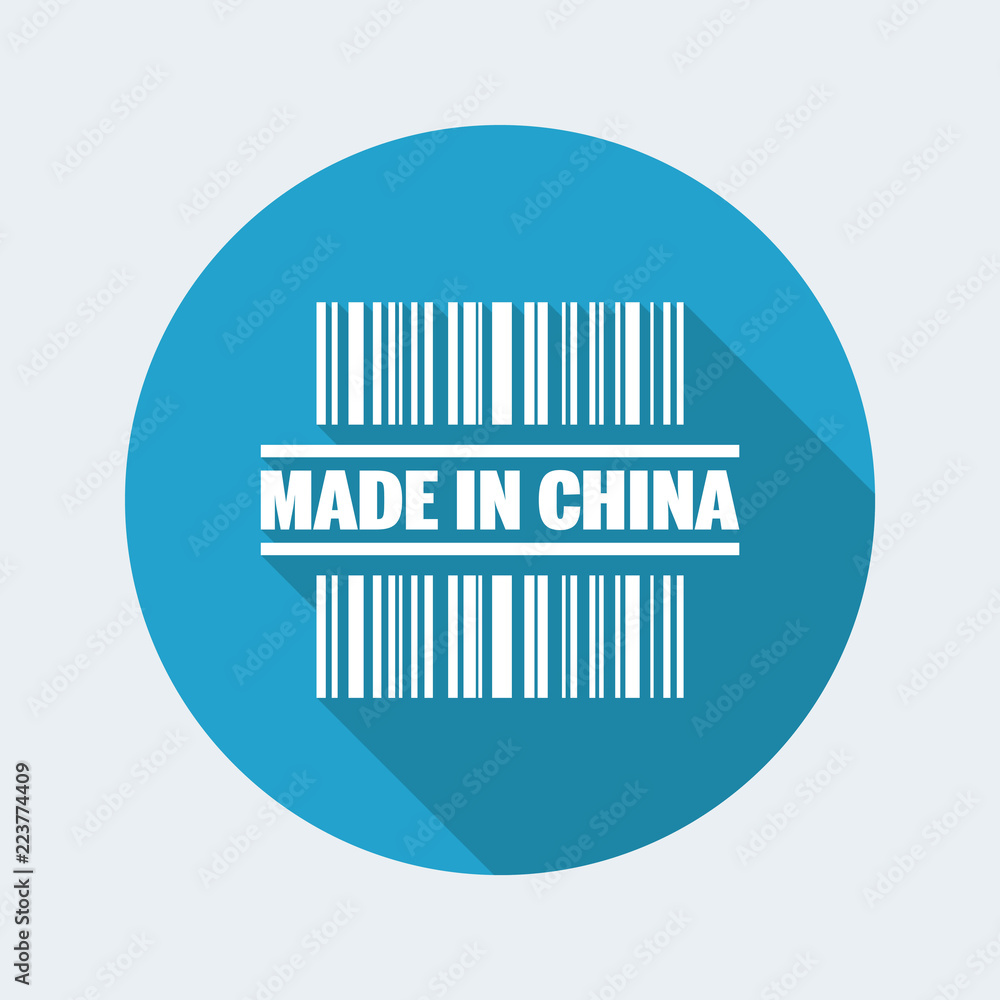 Vector illustration of single isolated made in China icon Vector illustration of single isolated made in China icon