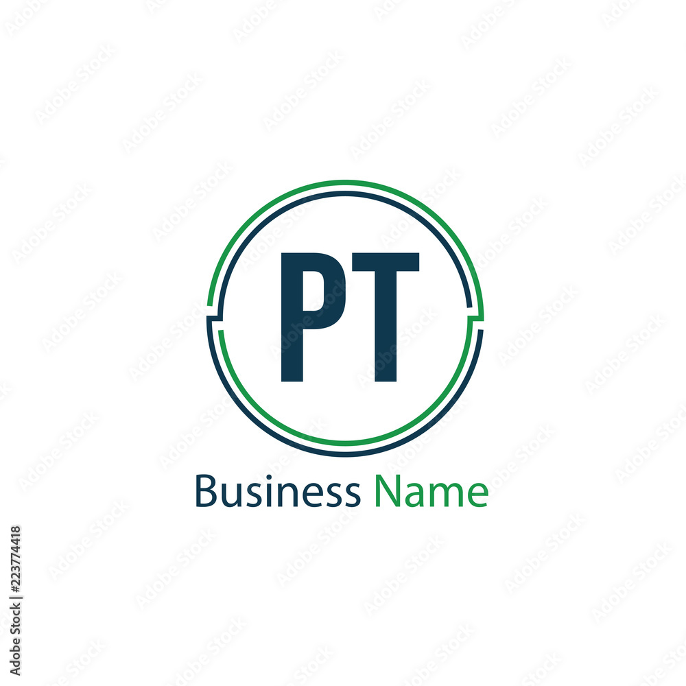 Initial Letter PT Logo Template Design Initial Letter PT Logo Template Design