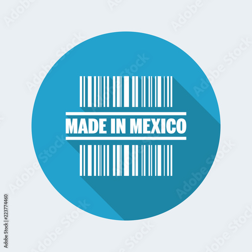 Vector illustration of single isolated made in Mexico icon