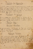 Página amareladas de caderno velho e usado com várias anotações 