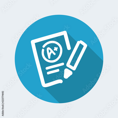 Excellent evaluation test icon