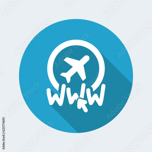 Website travel agency icon