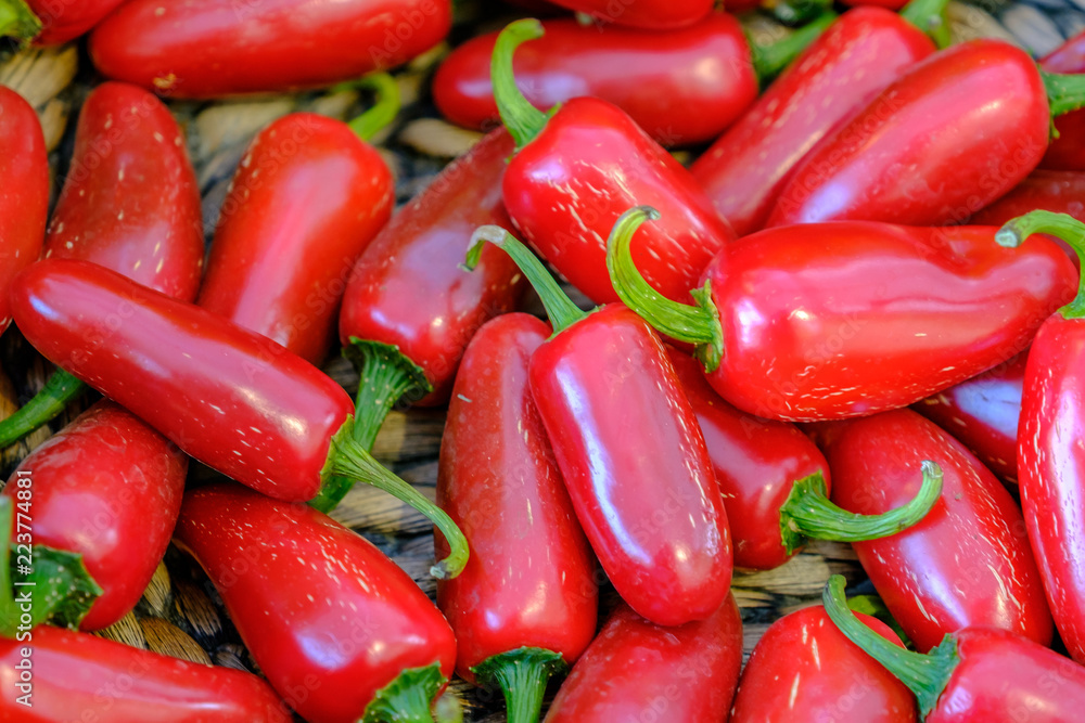 Background from ripe of red chili peppers. Background from ripe of red chili peppers.