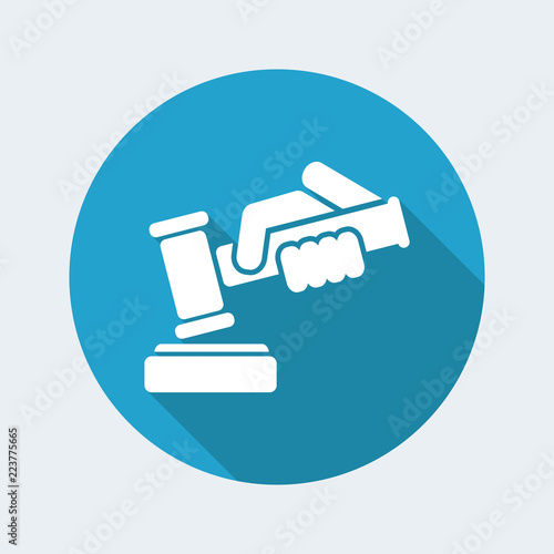 Hammer judge icon