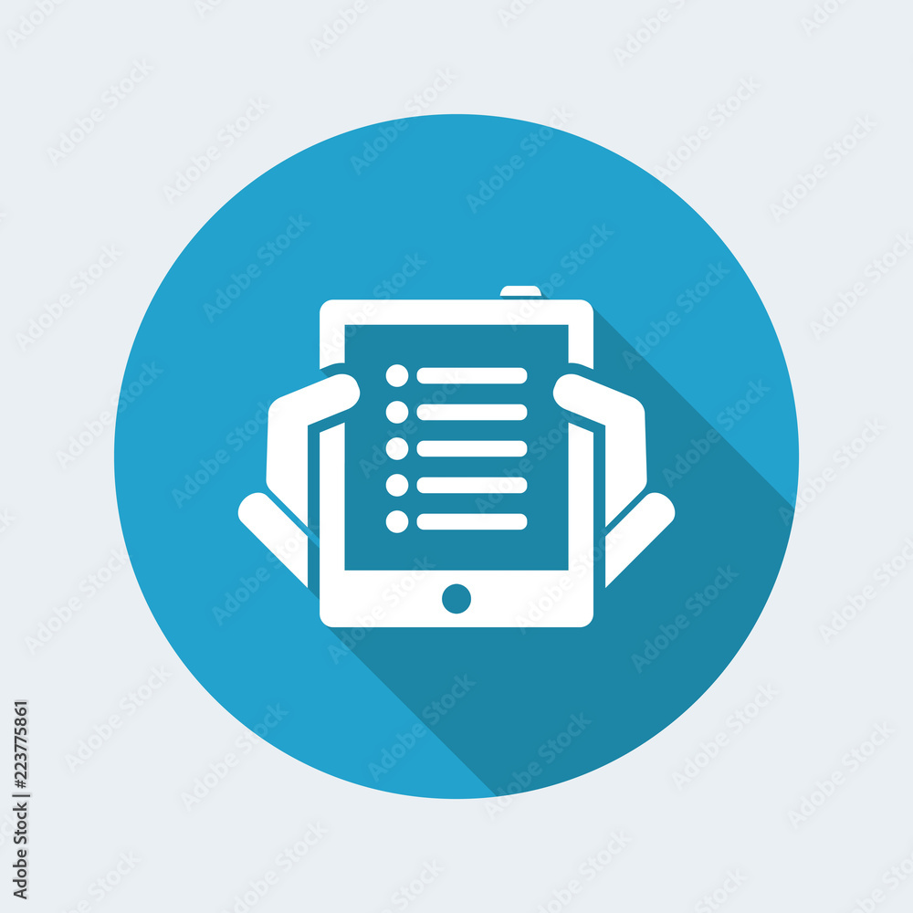 Tablet list icon Tablet list icon
