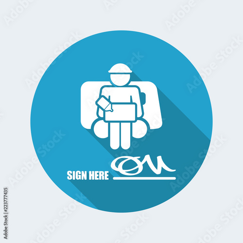 Delivery document sign