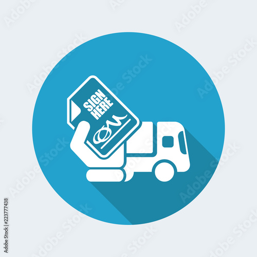 Delivery document sign