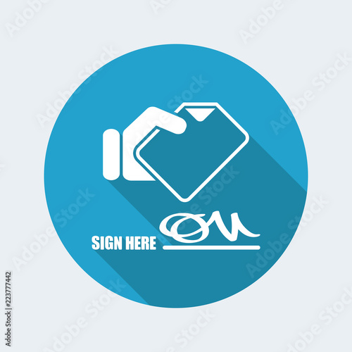 Signing up for receipt document