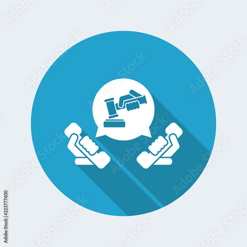 Legal assistance icon
