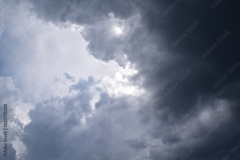 blue sky with clouds