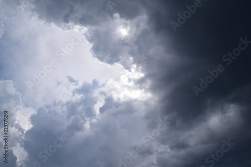 blue sky with clouds