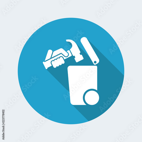 Separate waste collection icon