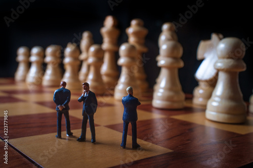 Photography Chess Pieces Businessmen Metaphor