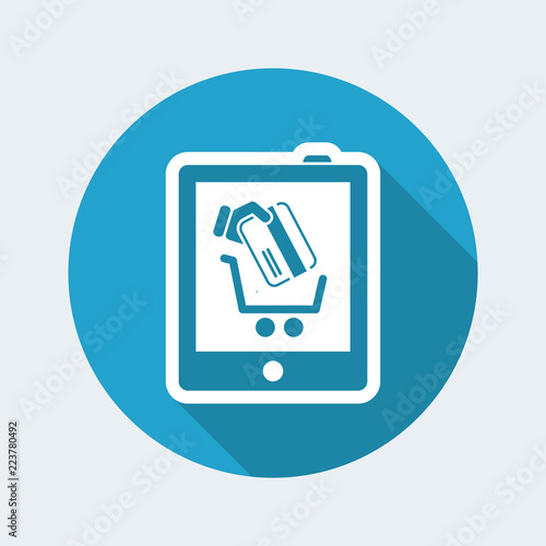 Web shopping icon