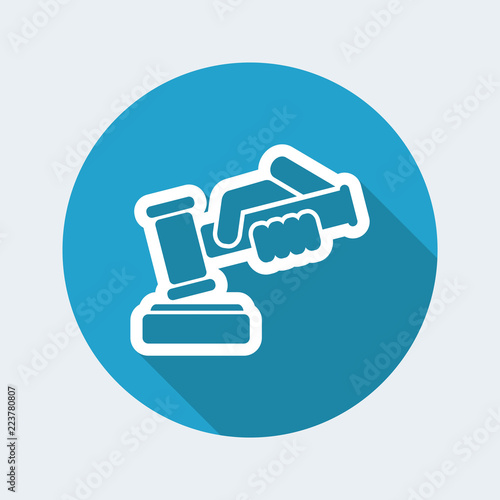 Hammer judge icon