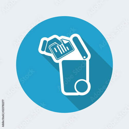 Separate waste collection icon