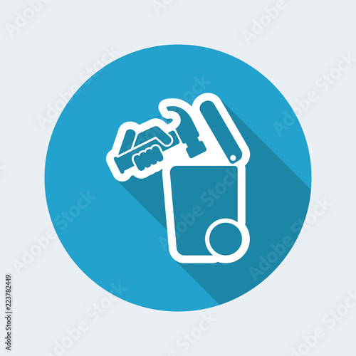 Separate waste collection icon