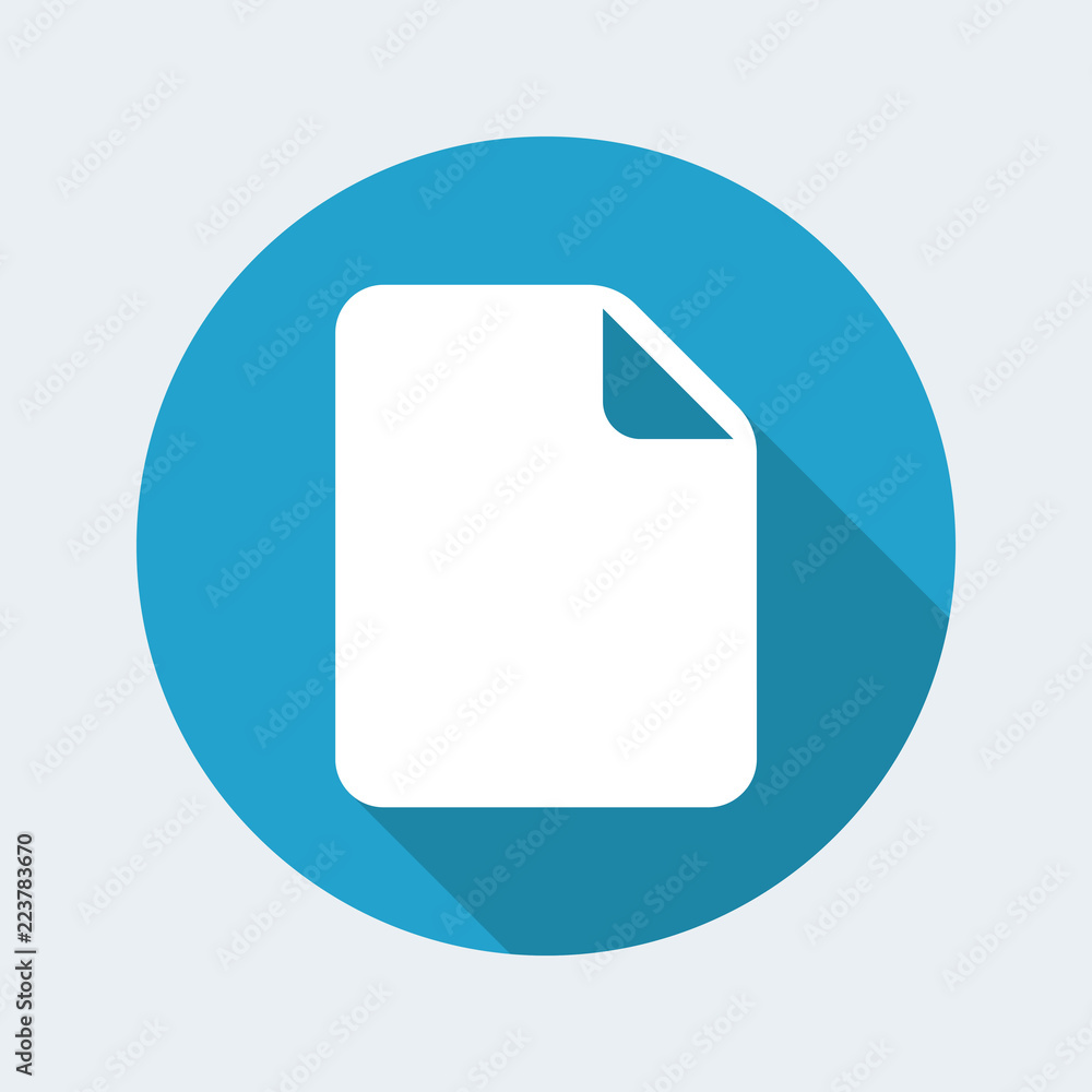 Empty new document - Minimal flat icon Empty new document - Minimal flat icon