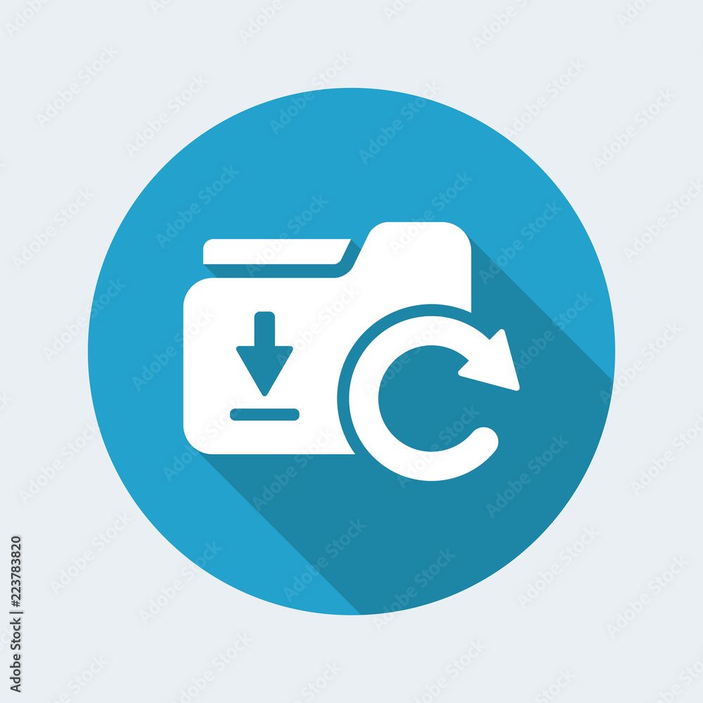 Updates folder - Flat minimal icon Updates folder - Flat minimal icon