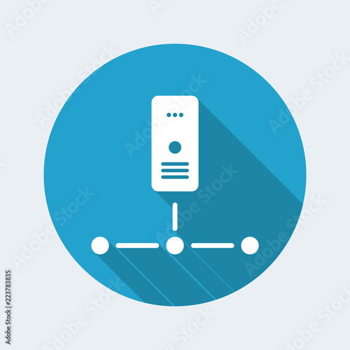 Network server - Flat minimal icon
