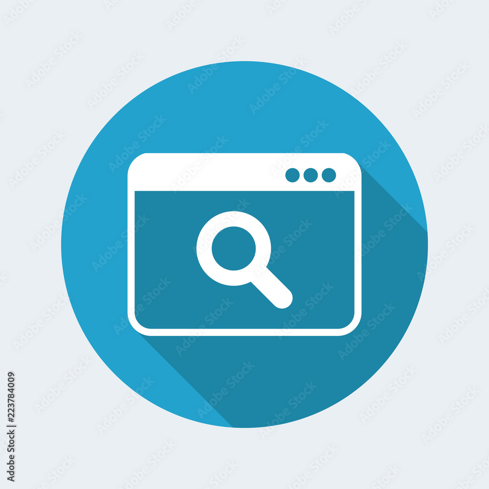 Search window - Flat minimal icon Search window - Flat minimal icon