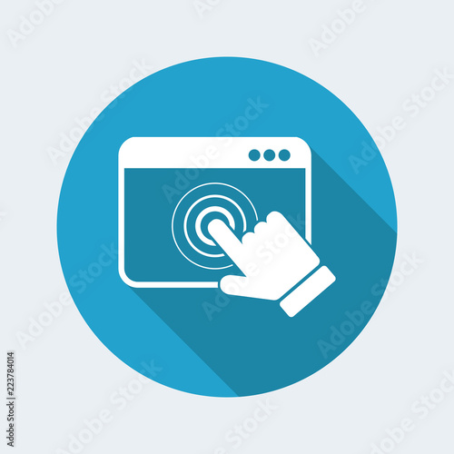 Browser touch - Vector flat minimal icon