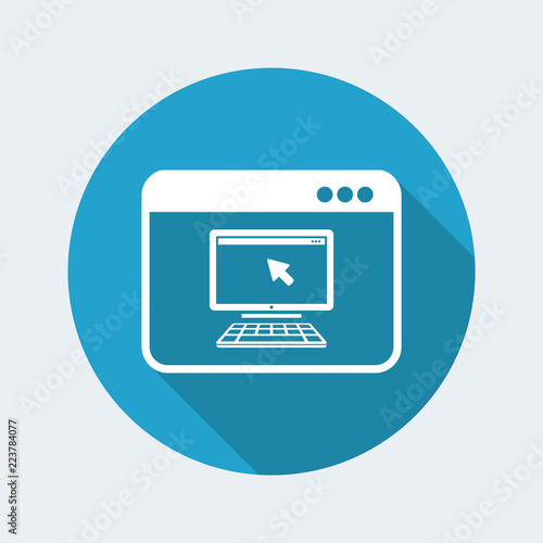 Free Download Pc remote control application - Vector flat minimal icon - GFXLoad