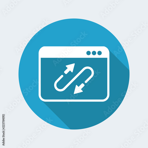 Cable connection setting - Vector flat minimal icon