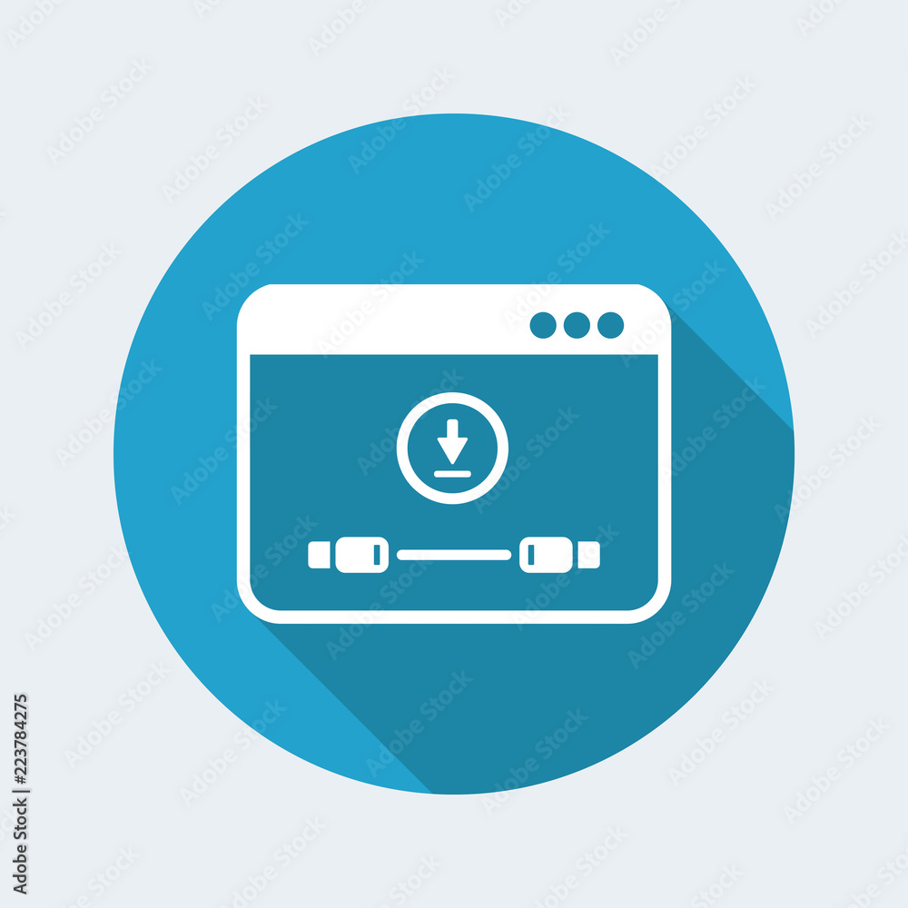 Cable download set - Vector flat minimal icon Cable download set - Vector flat minimal icon