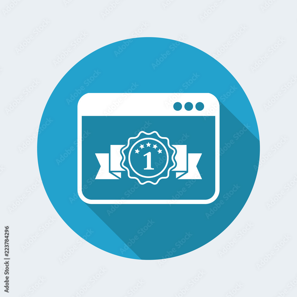 Top rated application - Vector flat minimal icon Top rated application - Vector flat minimal icon