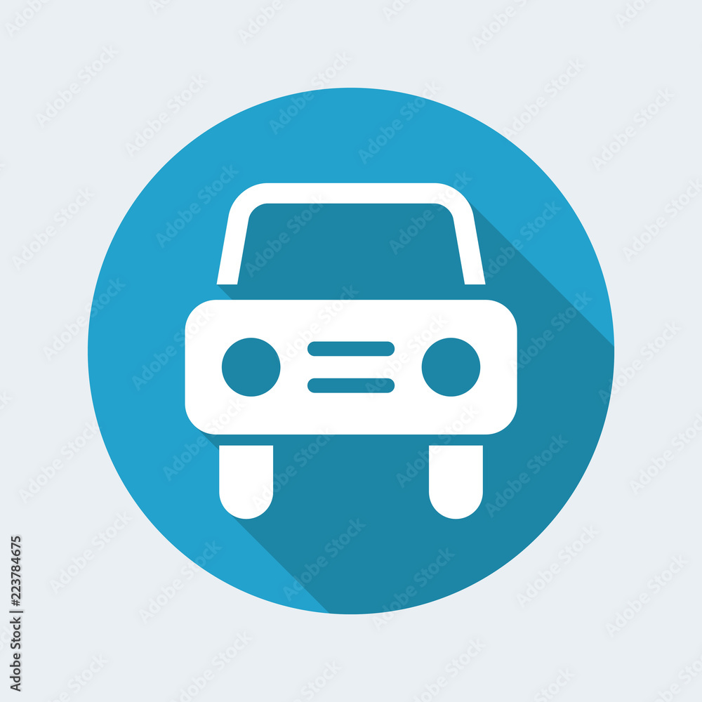 Car flat vector icon