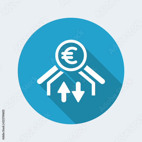 Money transfer icon - Euro