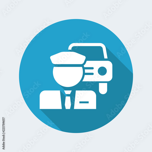 Chauffeur service button icon